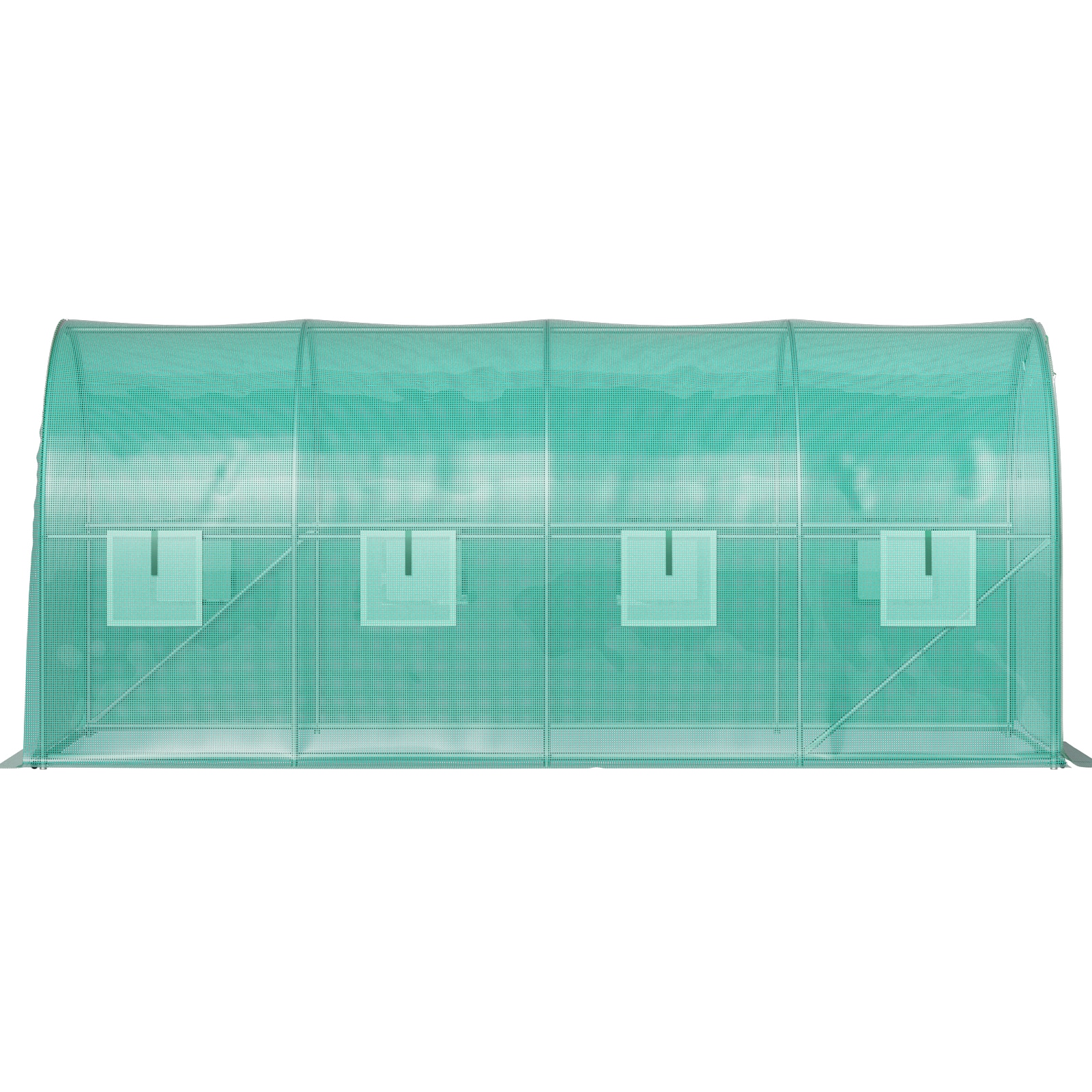 Walk-in Tunnel Greenhouse With Galvanized Steel Frame And Windows_voghion.com